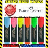 FABER CASTELL FOSFORLU KALEM İŞARETLE KALEMİ 1548 TEXTLİNER 2ADET - 2