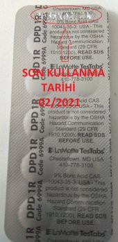 DPD1 Serbest Klor Test Hapı Havuz Test Kiti Yedek Tablet (5FOLYO) - 3