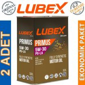 Lubex Primus PG-LA 5W-30 3,2 Lt Partiküllü Motor Yağı (2 Adet) - 1