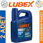 Lubex Robus Turbo 15W-40 4 Lt Dizel Mineral Motor Yağı (2 Adet) - 1