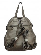 BARCELONA YIKAMA DERİ KADIN SIRT ÇANTASI - 7