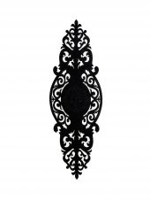 Roseart Kadife Runner Siyah - 1