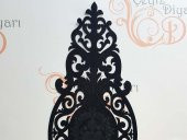 Roseart Kadife Runner Siyah - 3