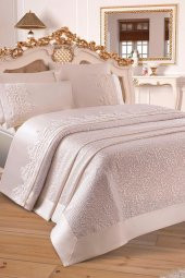 Çeyizdiyarı Fransız Güpürlü Diana Pike Takımı Krem thumbnail 3