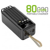 80000 mAh Powerbank Fenerli Taşınabilir Şarj Aleti - 2