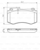 Mercedes E350CDI 212 3.0 2010-2013 Bosch Ön Fren Balatası - 1