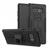 Edelfalke Samsung Galaxy Note 8 Kılıf Hibrit Silikon Siyah - 1