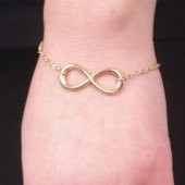 SONSUZLUK BİLEKLİK ALTIN KAPLAMA,GÜMÜŞ RENK SEÇENEKLİ ANNELER GÜN - 5