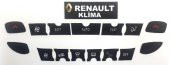 Fluence Megane Kango Clio Klima Sticker Tuş Takımı ETİKET - 1