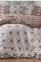 Alize 100 Pamuk Çift Kişilik Nevresim Takımı Kahve thumbnail 2