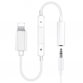 iPhone Uyumlu Lightning to 3.5 mm Kulaklık Jack Dönüştürücü Kablo - 1