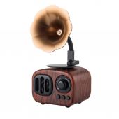 Nostaljik Mini Radyo Gramofon Bluetooth/Radyo/USB/SD Speaker B7 - 1