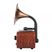 Nostaljik Mini Radyo Gramofon Bluetooth/Radyo/USB/SD Speaker B7 - 3