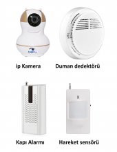AngelEye KS-511 Full HD Wifi Ev ve Bebek iP Kamera 4in1 Full Set - 1
