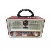 Meier M-111BT Şarjlı Nostaljik Radyo Bluetootlu-Kumandalı USB/SD/ - 3