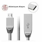 Apple iPhone Ve Android Metal Yaylı Usb Hızlı Şarj Kablosu - 2