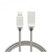 Apple iPhone Ve Android Metal Yaylı Usb Hızlı Şarj Kablosu - 3