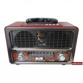 Meier M-111BT Şarjlı Nostaljik Radyo Bluetootlu-Kumandalı USB/SD/ - 4