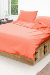 Terry Cotton Çift Kişilik Nevresim Takımı | Turuncu - 2