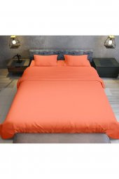 Terry Cotton Çift Kişilik Nevresim Takımı | Turuncu - 4