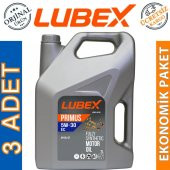 Lubex Primus EC 5W-30 7 Lt Tam Sentetik Motor Yağı (3 Adet) - 1