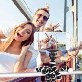 Ahtapot Selfie Tripod Cep Telefon Kamera Tutucu Akrobat Stand - 3