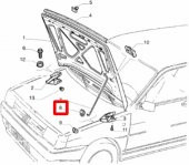 FIAT DOBLO Kaput  Çubuğu Klipsi  2000 - 2018 (7622907) - 4