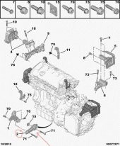 PEUGEOT 207 Motor Takozu 2006 - 2013 (180696) - 2