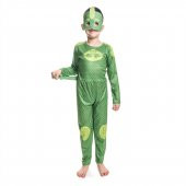Yeşil Pj Masks Kostüm - Yeşil Pijamaskeliler Kostümü-Pjamasks Kostüm  -ORJİNA - 4