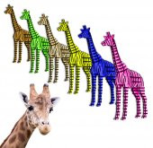 3D Zürafa, 3 Boyutlu Ahşap Puzzle, Dekorasyon, Ahşap Oyuncak,Dekorasyon Ürünü - 5