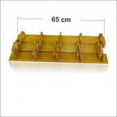 Kalın Ahşap 5 li Şemsiye Elbise Ceket Palto Askısı Askılık Askı - 1