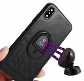 iPhone XS Max iFace Yüzük Tutuculu Arka Kapak Halka-Gold thumbnail 2