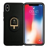 iPhone XS Max iFace Yüzük Tutuculu Arka Kapak Halka-Gold thumbnail 6