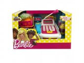 Barbie Oyuncak Yazar Kasa İnteraktif Sesli Mikrofonlu Full Aksesu - 1