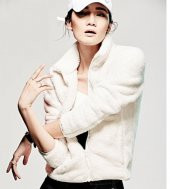 Kadın Lacivert Hırka Sweatshirt, Bayan Peluşlu Polar Sweat - 1