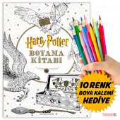 HARRY POTTER BOYAMA KİTABI + Renkli Boya kalem Seti - 4