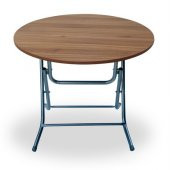 Teknor 90cm Yuvarlak Katlanır Masa - Ders Çalışma ve Yemek Masası - 4