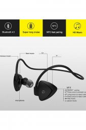 Awei Kablosuz Bluetooth Ter Geçirmez Sporcu Kulaklık A840BL Siyah - 2