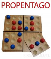 AHŞAP PENTAGO STRATEJİ VE ZEKA OYUNU DİKKAT EKSİKLİĞİ GİDERME - 1
