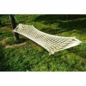 Tek Kişilik Çift Makrome Örgülü Pamuk Hamak Bağlama İpi Dahil - 1