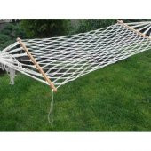 Çift Örgülü Tek Kişilik Makrome Örgülü Pamuk Hamak Salıncak 95x220 Cm - 1