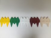 Dekoratif Bahçe Çiti 8 Adet 136 CM Lale Kabartmalı Desen - 5