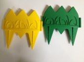 Dekoratif Bahçe Çiti 8 Adet 136 CM Lale Kabartmalı Desen - 6