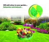 Dekoratif Bahçe Çiti 8 Adet 136 CM Lale Kabartmalı Desen - 7