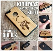 C Harf Kişiye Özel Ahşap Telefon Kapağı - Kılıfı - 2