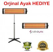 MİNİSAN SR 2600 ELEKTRİKLİ ISITICI ELEKTRİKLİ SOBA + Ayak Hediye - 1