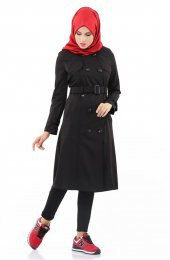 Vivezza Kruvaze Ön Arka Pelerin KAP 6690-01 SİYAH - 1