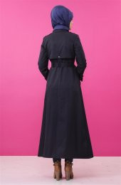 Vivezza Kruvaze Ön Arka Pelerin Astarlı PARDESÜ 6714-02 LACİVERT - 3