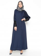 Vivezza Kol Manşet Dantelli Ferace 6711-LACİVERT - 3