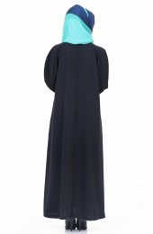 Vivezza Kol Manşet Dantelli Ferace 6711-LACİVERT - 5